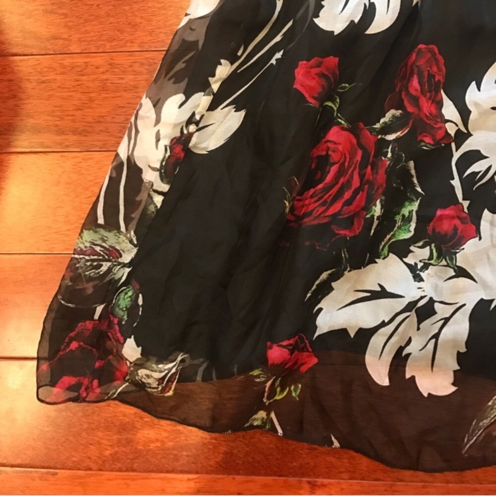 👠long sleeve midi floral dress - Picture 2 of 2